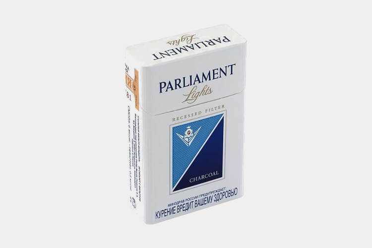 парламент легкие сигареты